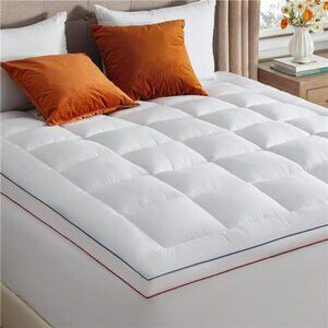 Queen Mattress Topper - Extra Thick Mattress Pad Cover with Deep Pocket Soft